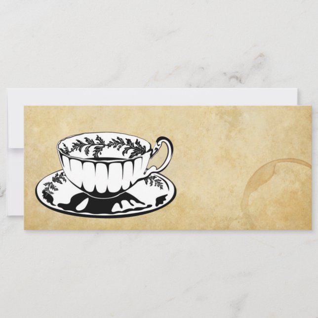 Invitación La merienda-cena/el té de tarde invita (Anverso)