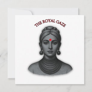 Invitación La Mirada Real - Línea de Arte de Reina India