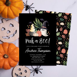 Invitación La moda de Halloween moderna en Baby Shower