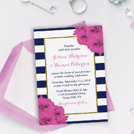 Invitación La Moda Moderna Colección Boda Luxe Roses Rosa