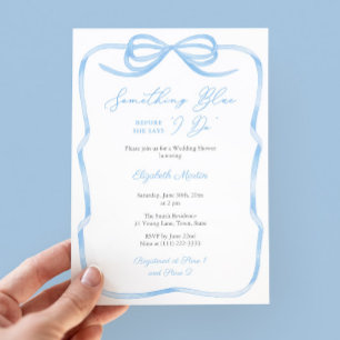 Invitación La moda Se Boca Algo Azul Antes De Hacer Ducha Bri