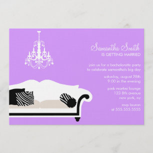 Invitación La moderna fiesta de la soltera o la ducha nupcial