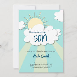 Invitación La modernidad llega al Baby Shower del niño