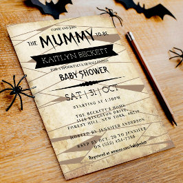 Invitación La momia vintage debe ser | Baby Shower de Hallowe
