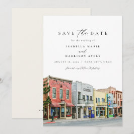 Invitación La montaña acuática Utah de la ciudad del PARK sal