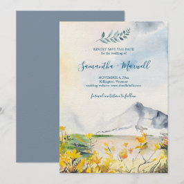 Invitación La montaña rusa de las acuarelas salva la fecha