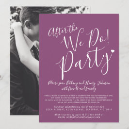 Invitación La morera blanca después del boda de nosotros tras