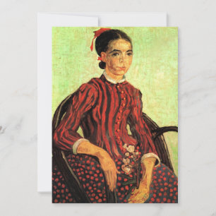 Invitación La Mousme, sentado por Vincent van Gogh