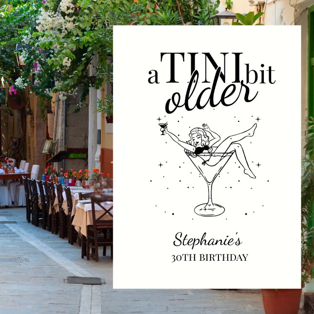 Invitación La mujer es un poquito mayor Martini cumpleaños 30 (Subido por el creador)