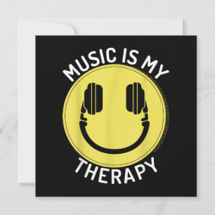 Invitación La música es mi amante de la terapia
