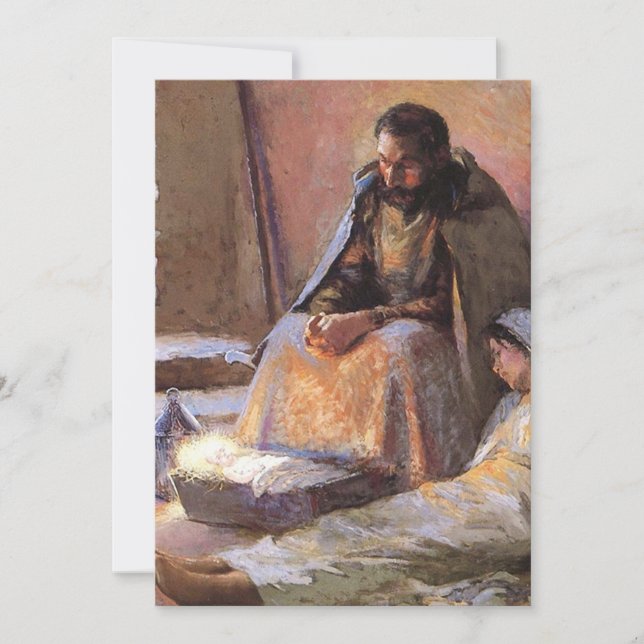 Invitación La Natividad De Gari Melchers (Anverso)