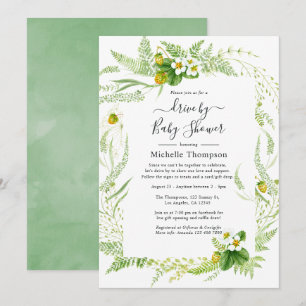 Invitación La Naturaleza Rústica Del Campo Acuático Conducen 