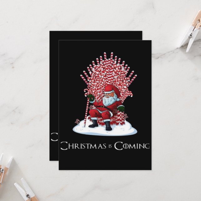 Invitación La Navidad está llegando (Anverso/Reverso In Situ)