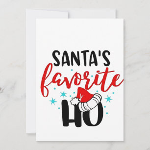 Invitación La Navidad favorita de Santa Ho Divertida Xmas