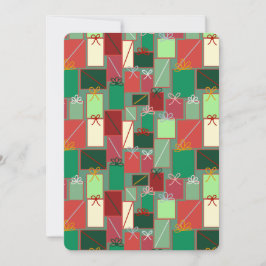 Invitación La Navidad se presenta con cintas y arcos