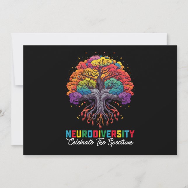 Invitación La neurodiversidad celebra el autismo del espectro (Anverso)