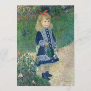 Invitación La Nina a la regadera de Auguste Renoir