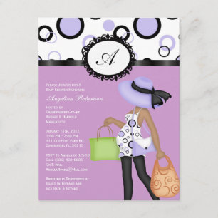 Invitación La niña Baby Shower lindo invita
