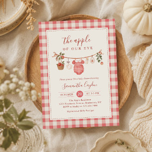 Invitación La niña de nuestros ojos ducha de bebé de la cuerd