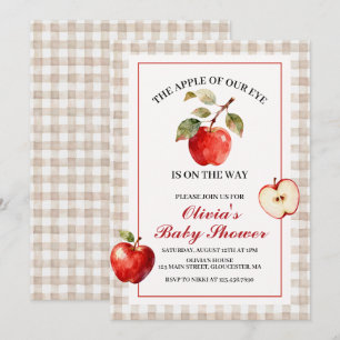 Invitación La niña de nuestros ojos fiesta de baby shower de 