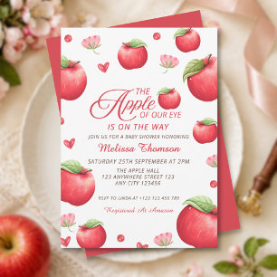Invitación La Niña de Nuestros Ojos Fiesta de Bebé Floral Ros