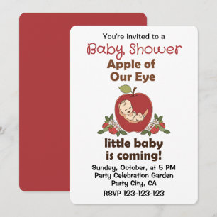 Invitación La Niña de Nuestros Ojos Pequeño Bebé Está En Cami