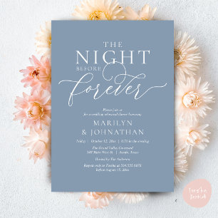 Invitación La noche anterior a la cena, ensayo Boda