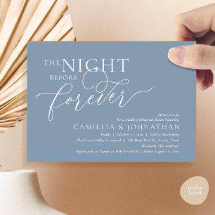 Invitación La noche anterior a la cena, ensayo Boda