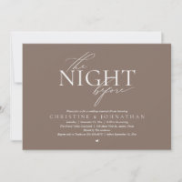 La Noche Anterior, Cena de Ensayo de Boda Moderna 