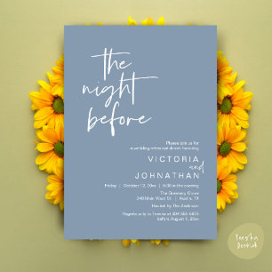 Invitación La Noche Anterior, Cena de la Fiesta de Rehearsal 