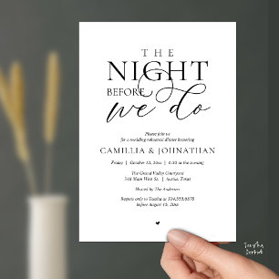 Invitación “La Noche Antes de Casarnos” Cena de Ensayo Modern