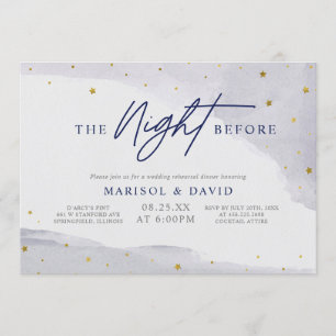 Invitación La Noche Antes de la Cena de Ensayo