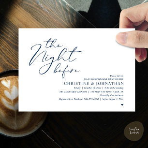 Invitación La Noche Antes de la Cena Romántica de Ensayo de B