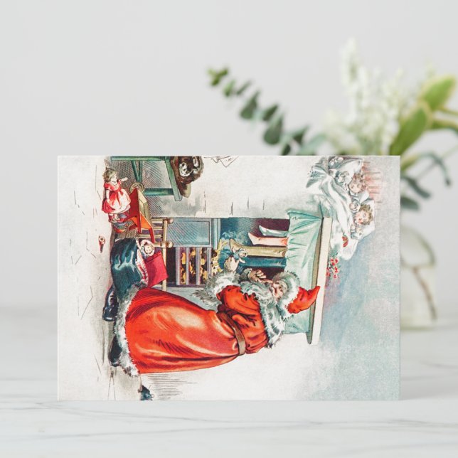 Invitación La noche antes de los Navidades (Anverso de pie)