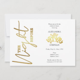 Invitación La noche antes del ensayo de caligrafía