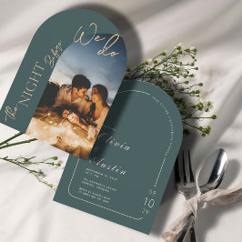 Invitación La noche antes del ensayo fotográfico