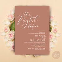 La noche antes del ensayo romántico Boda