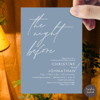 La noche antes del ensayo romántico Boda