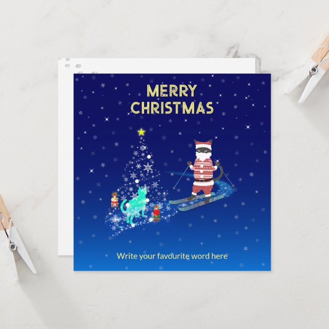 Invitación La noche conmovedora de Papá Noel (Anverso/Reverso In Situ)