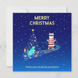 Invitación La noche conmovedora de Papá Noel