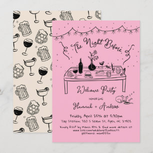 Invitación La noche de bienvenida de Hannah antes de chihuahu