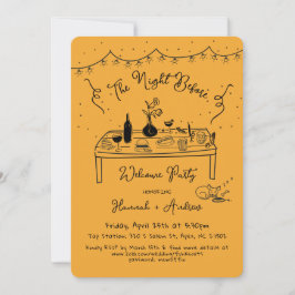 Invitación La noche de bienvenida de Hannah antes de chihuahu