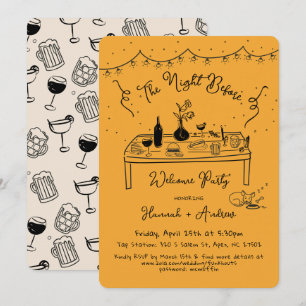 Invitación La noche de bienvenida de Hannah antes de chihuahu