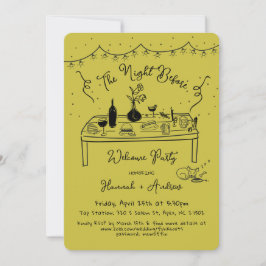 Invitación La noche de bienvenida de Hannah antes de chihuahu