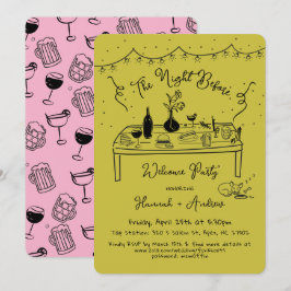 Invitación La noche de bienvenida de Hannah antes de chihuahu