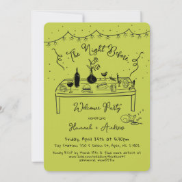 Invitación La noche de bienvenida de Hannah antes de chihuahu