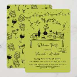 Invitación La noche de bienvenida de Hannah antes de chihuahu