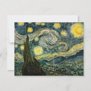 Invitación La noche estrellada de Vincent van Gogh (1889)