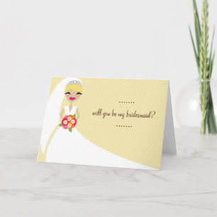 Invitación la NOVIA 311-UPDO usted será mi dama de honor