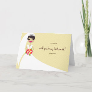 Invitación la NOVIA 311-UPDO usted será mi dama de honor